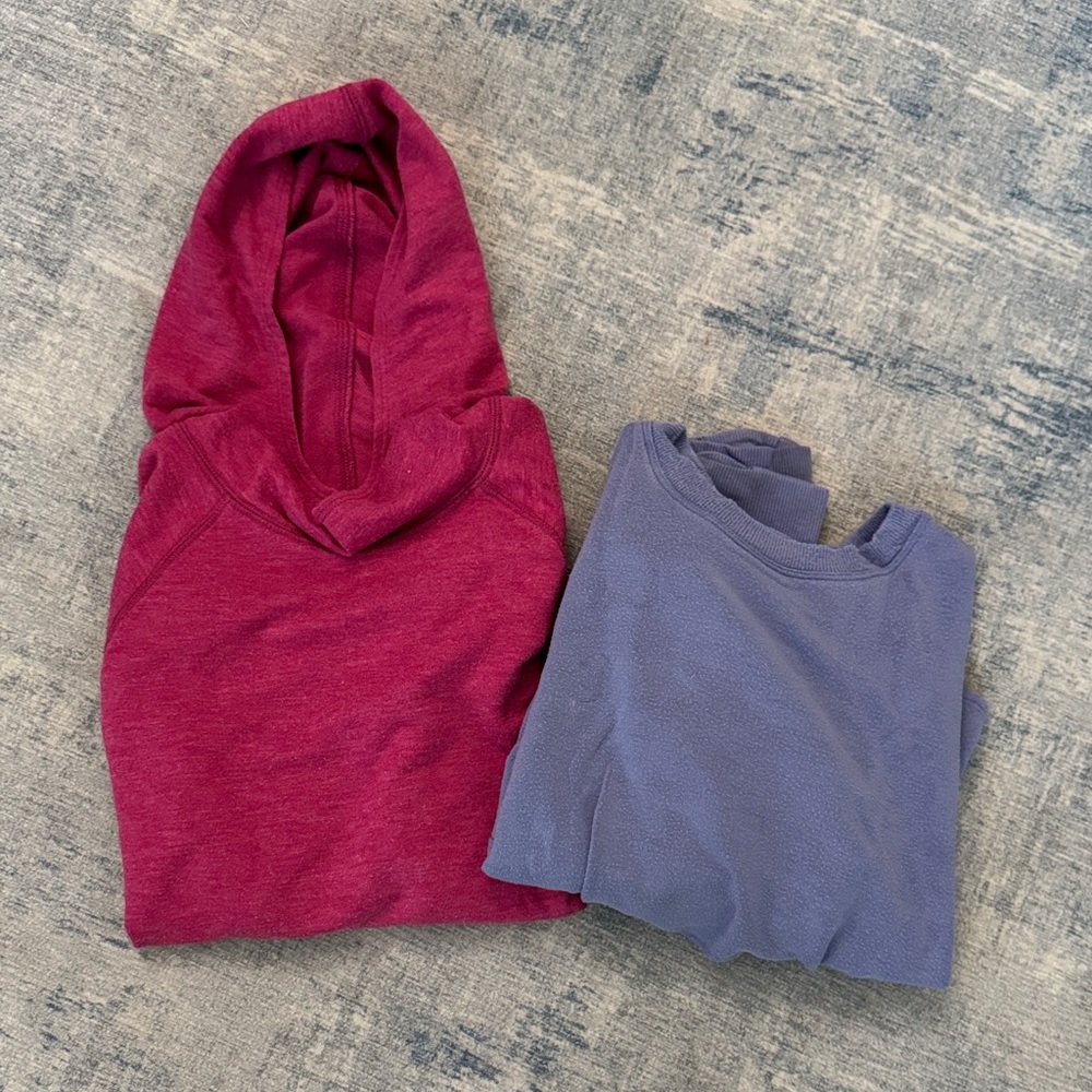 Athleta Long Sleeve Twist Top & Danskin Hoodie